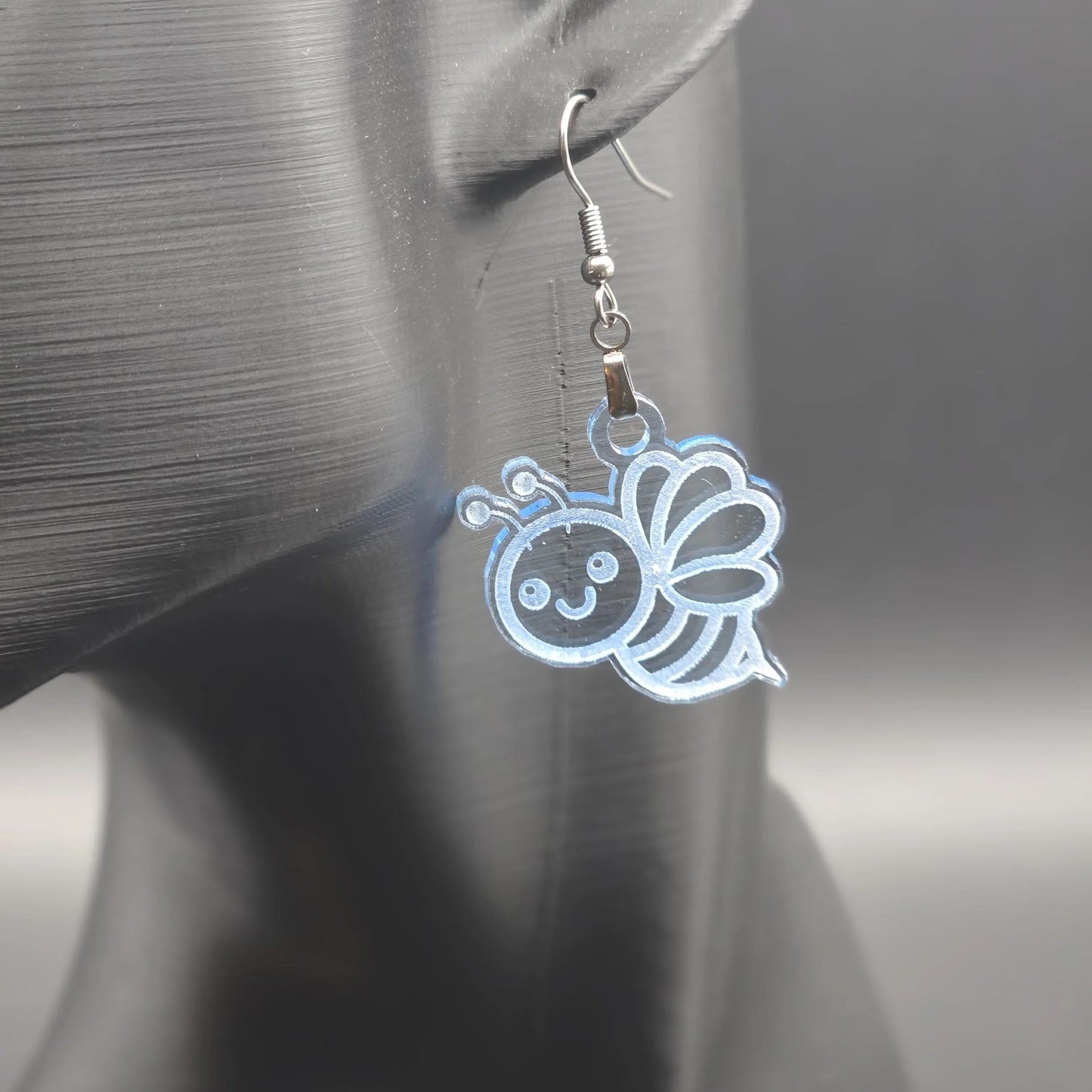 Bee Earrings: Whimsical Acrylic Insect Jewelry