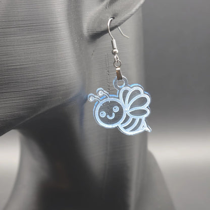 Bee Earrings: Whimsical Acrylic Insect Jewelry