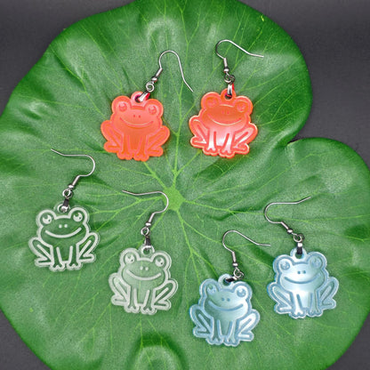 Frog Earrings: Acrylic Jewelry for Animal Lovers