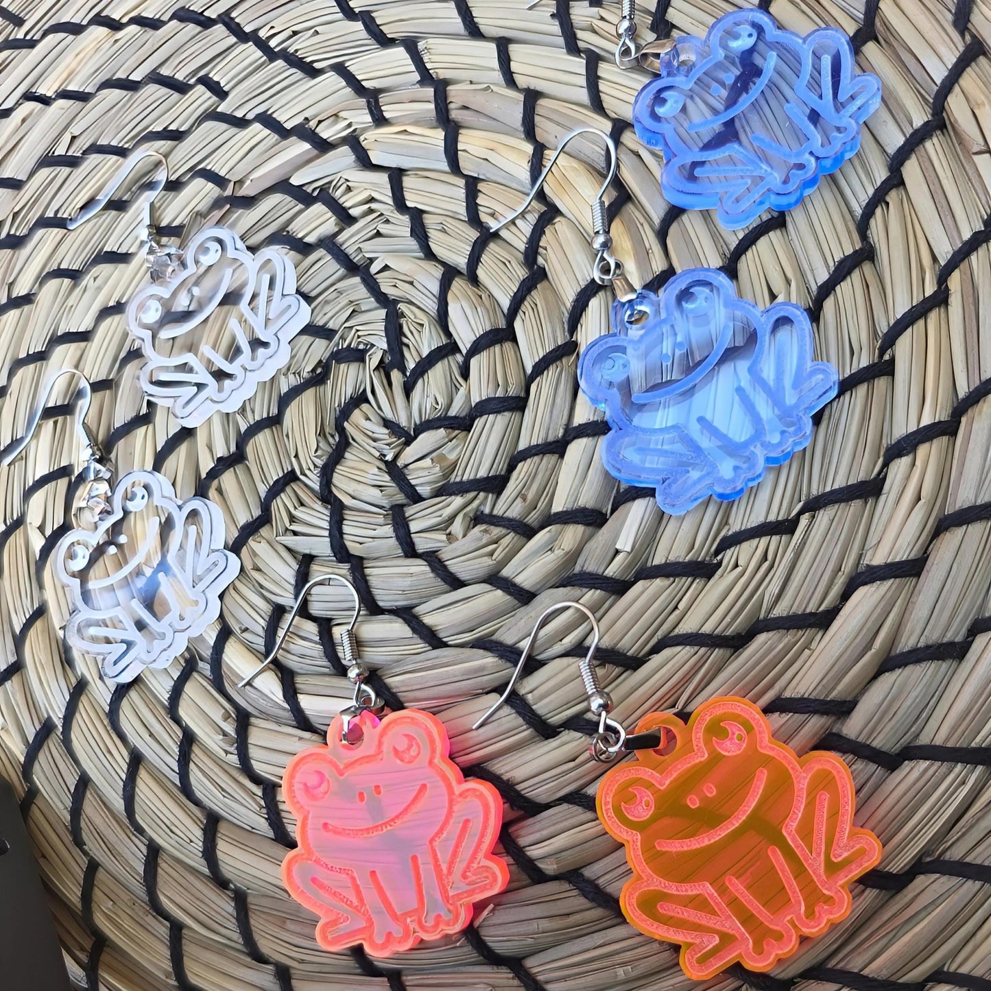 Frog Earrings: Acrylic Jewelry for Animal Lovers