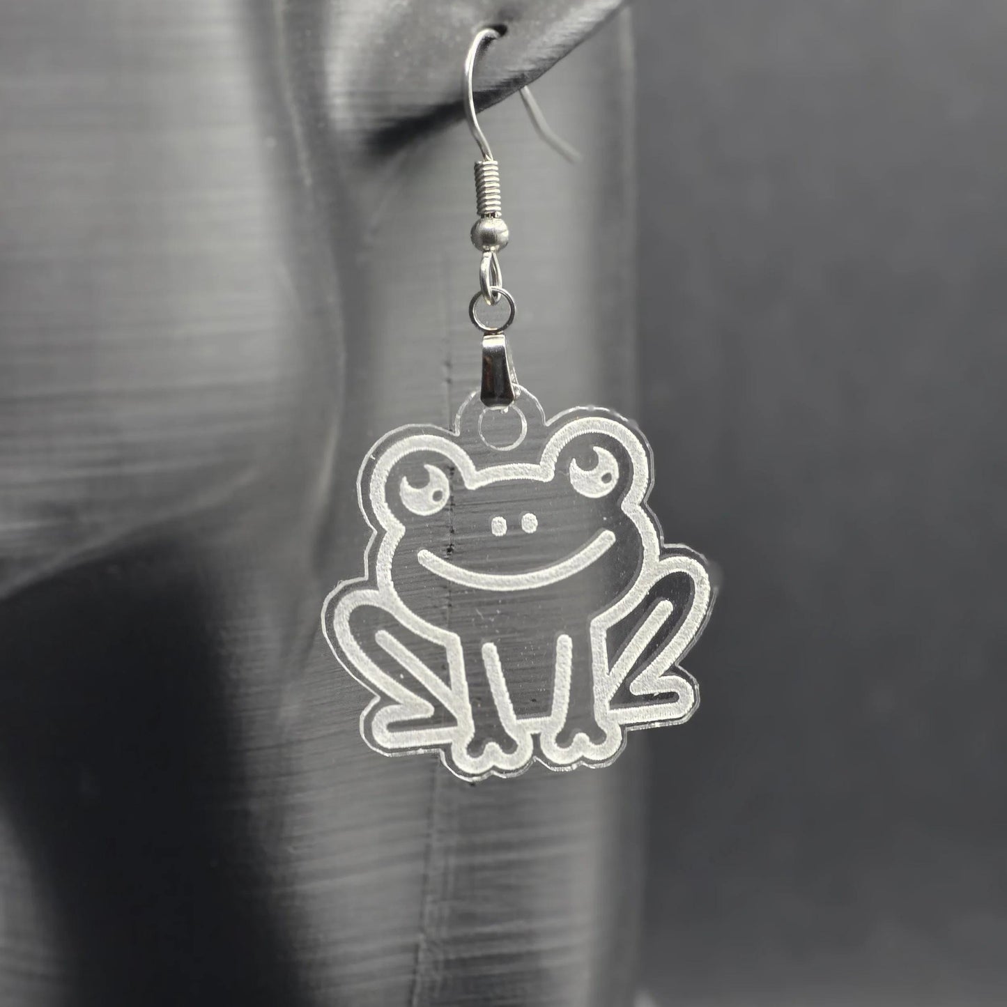Frog Earrings: Acrylic Jewelry for Animal Lovers