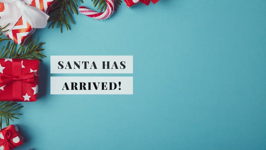 Santa Dangle Earrings: Handmade, Lightweight, Hypoallergenic, Acrylic Christmas Jewelry